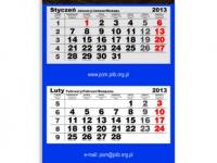 Kalendarze trójdzielne , jednodzielne 2013